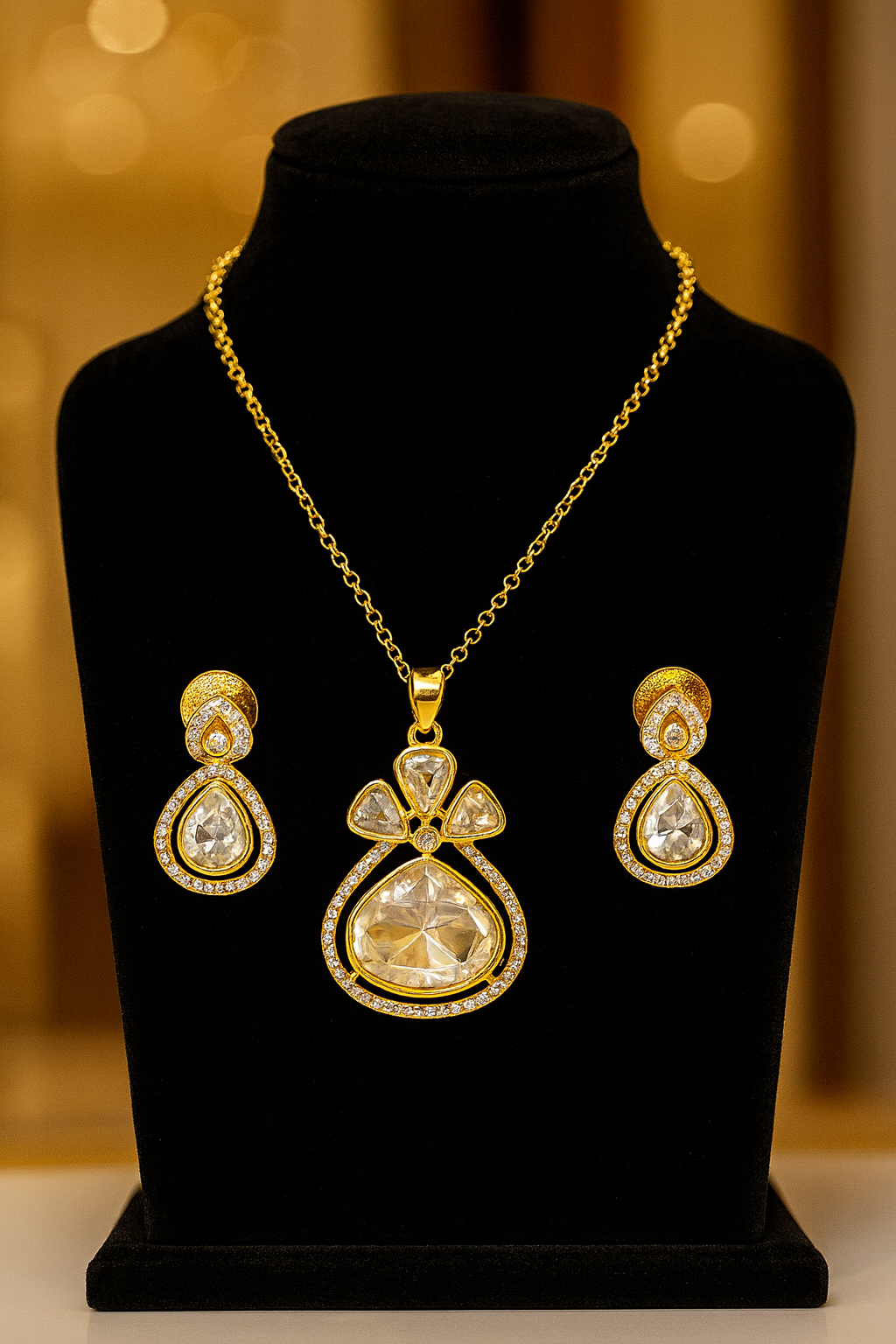Crystal Glow Pendant Set
