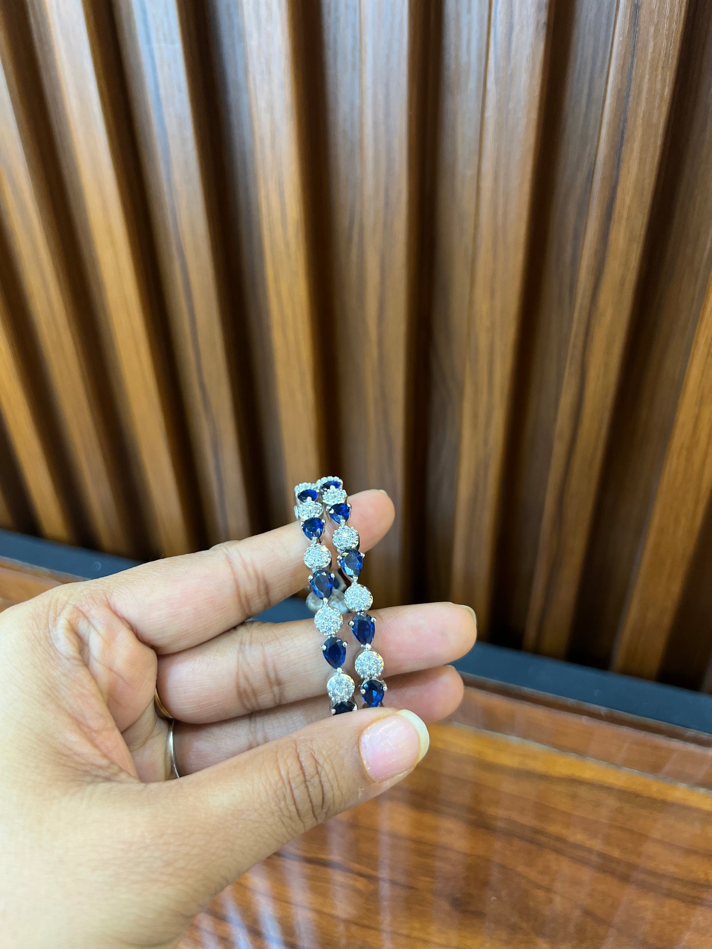 Ocean Sapphire Elegance Bangles
