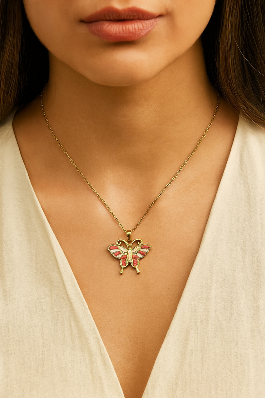 FlutterGlow Butterfly Pendant