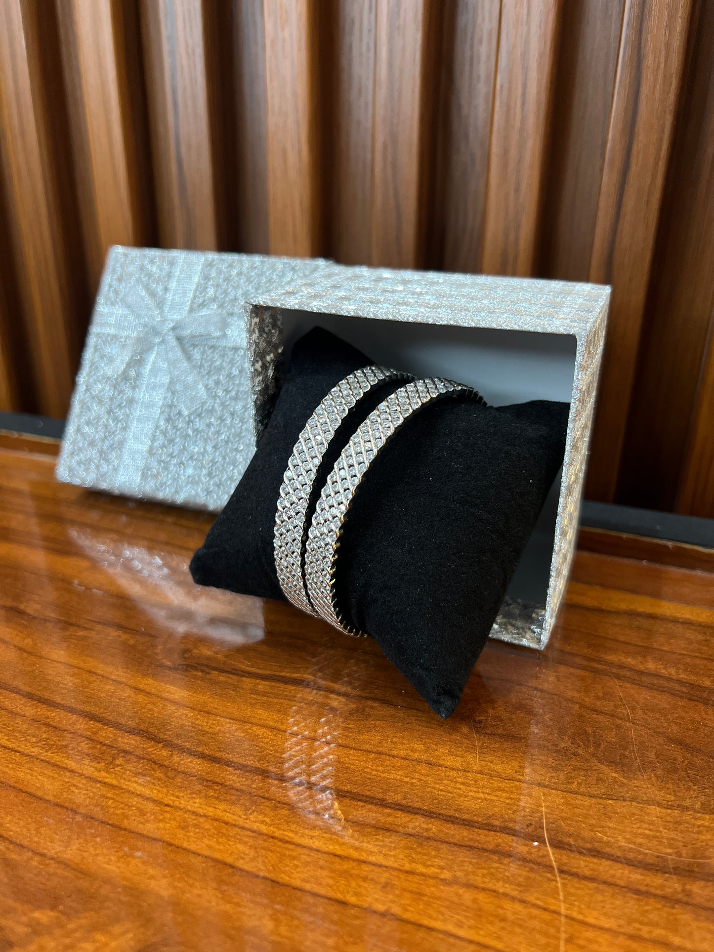 Diamond Drape Bangles