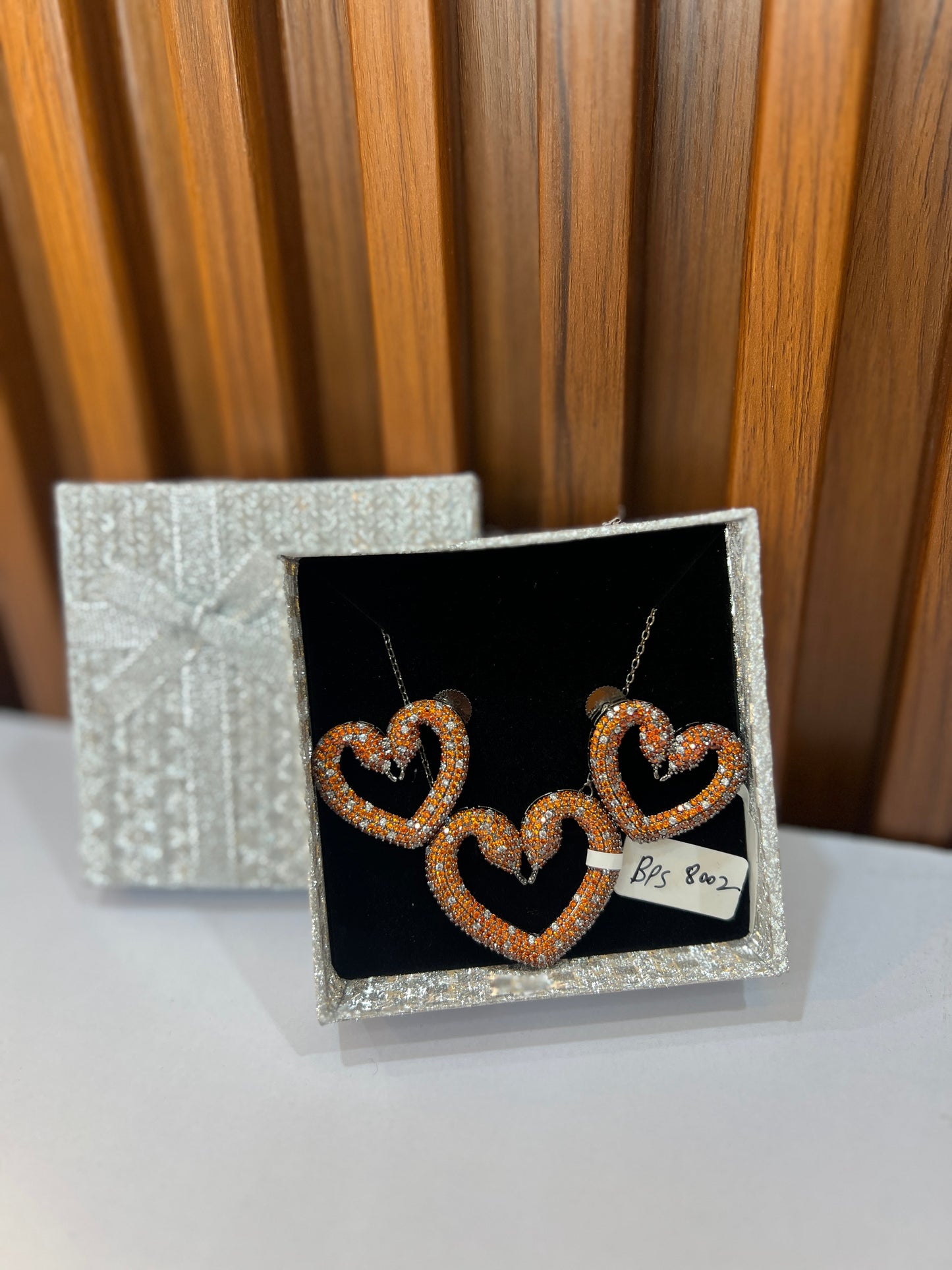 Heart Sparkle Pendant Set