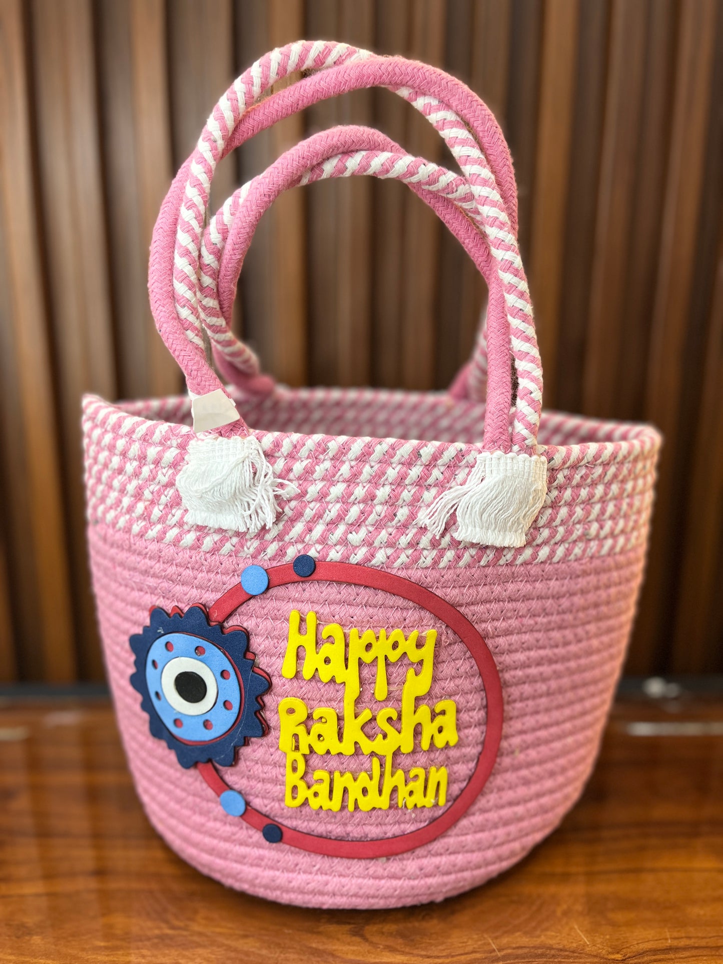 Festive Raksha Bandhan Woven Gift Basket
