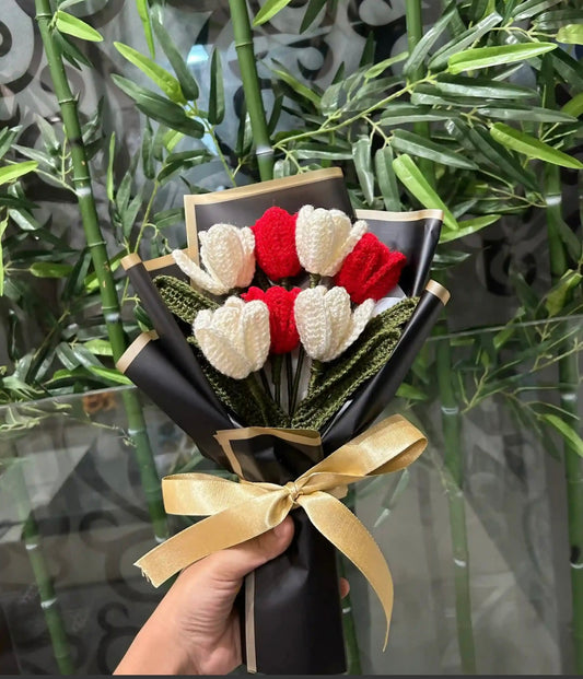 Crochet Tulip Bouquet