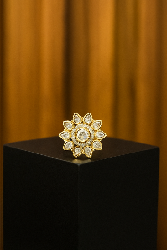 Celestial Bloom Statement Ring