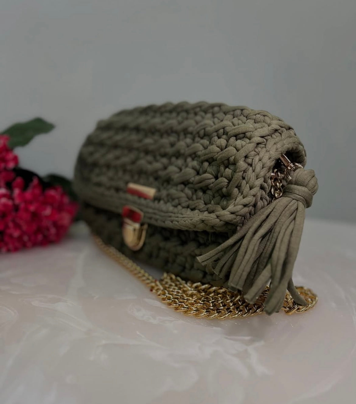 Olive Green Sling Bag