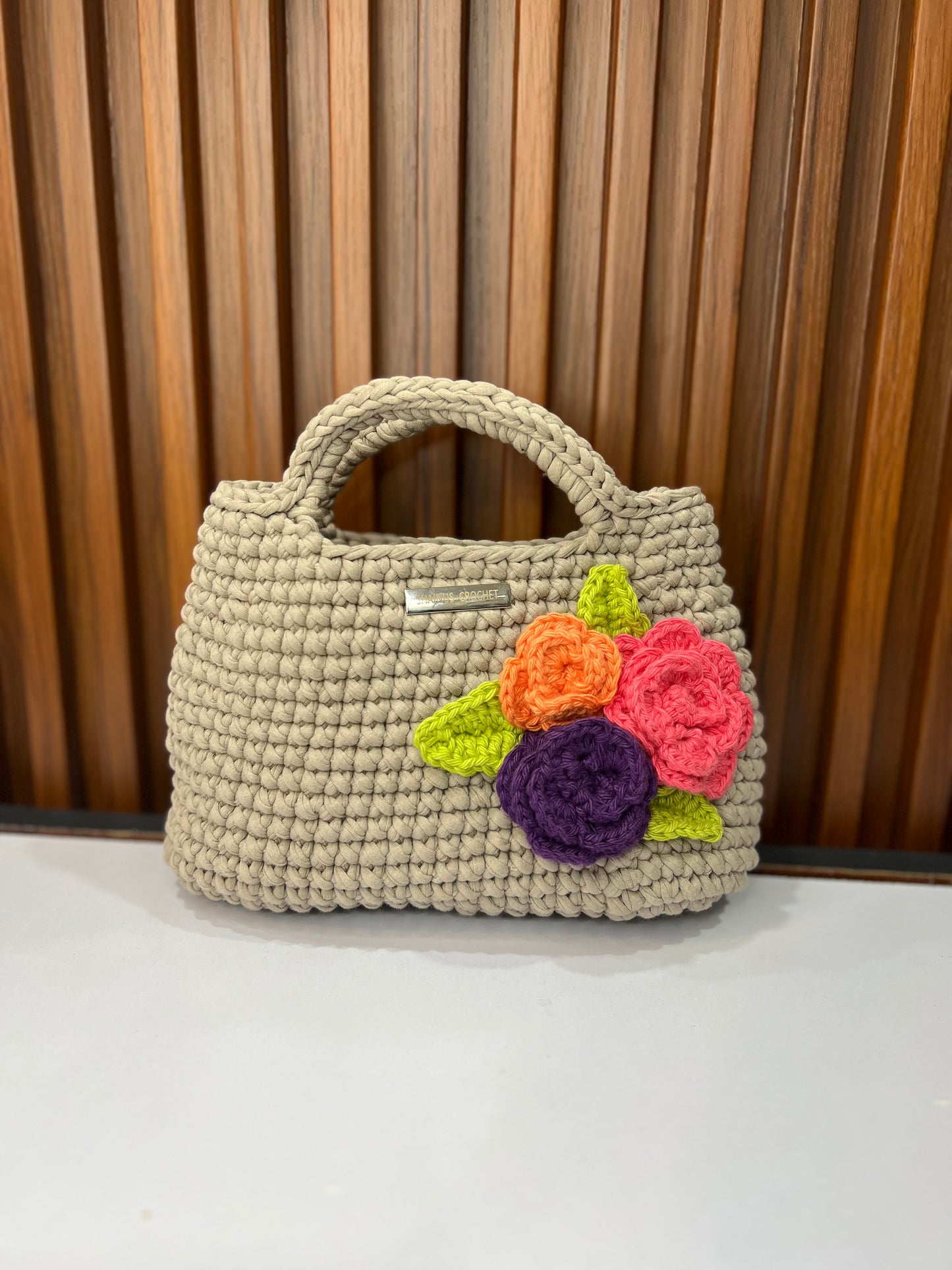 Handmade Floral Charm Bag
