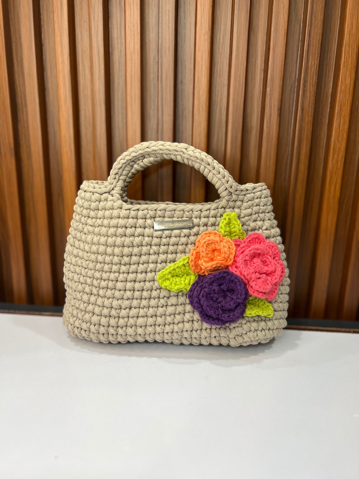 Handmade Floral Charm Bag