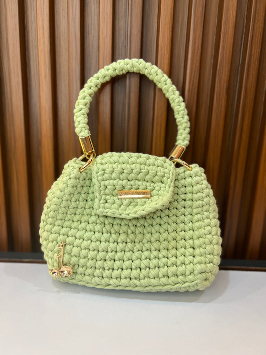 Mint Grace Crochet Bag